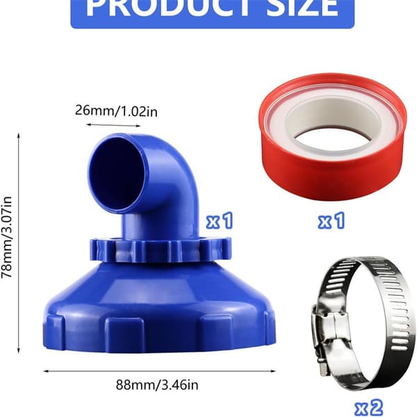 Poolinloppsmunstycke för Intex - 32 mm roterande poolstrålesats Set A