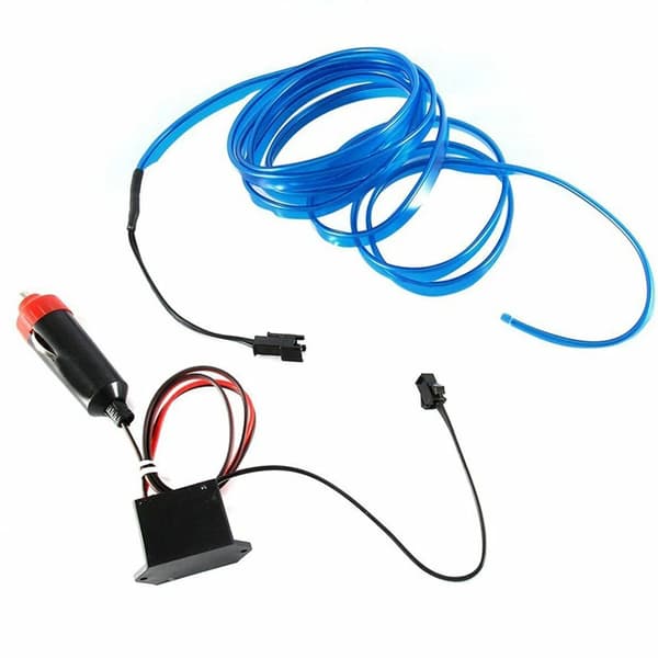 2-meter blå LED bil interiør ambient lys strip/tilbehør Blue