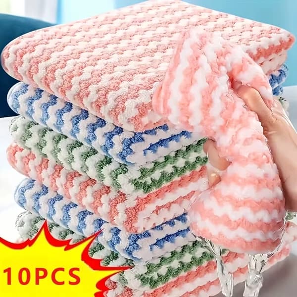 10 ultra-absorberende mikrofiber køkkenruller
