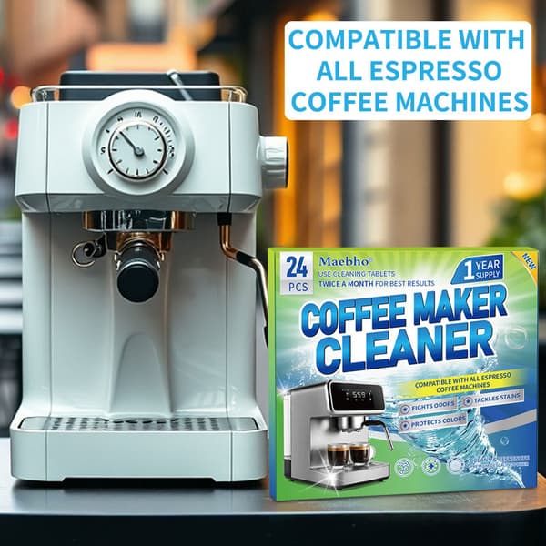 Rengøringstabletter til kaffemaskiner - Universal afkalker til espresso- og kaffemaskiner