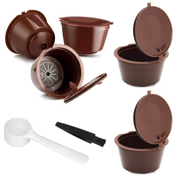Reusable Coffee Pods Dolce Gusto, 5-pack brown