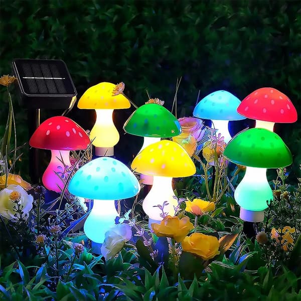 8 LED Solar Sopplys, Utendørs Hagedekorasjon Vanntette Eventyrlys
