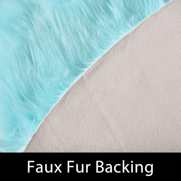 Superblødt tæppe, fluffy gulvmåtte, soveværelsesgulvmåtte 20*40cm Sky blue