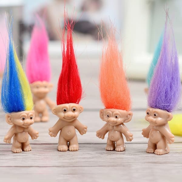 10-pakning Mini Trolldukker PVC-figurer