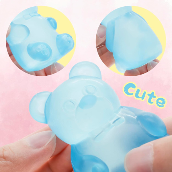 Maltose Squishy Stressaflastningslegetøj blue Candy Bear