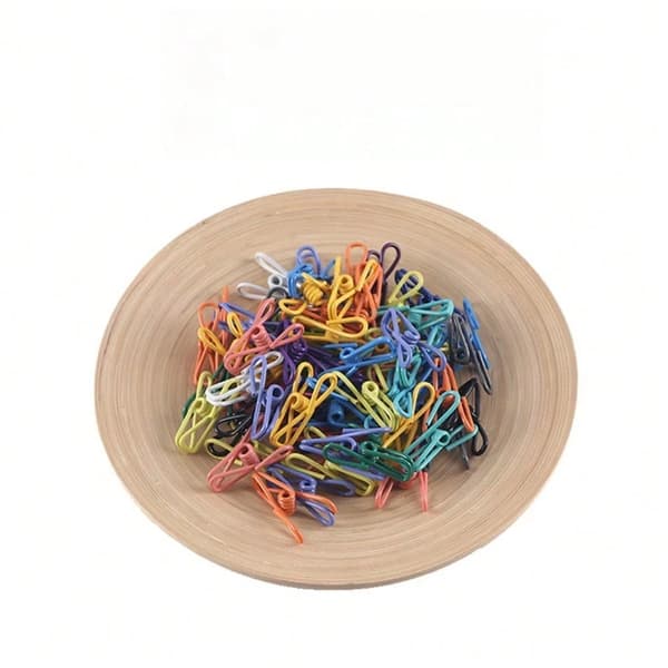10-pack PVC-belagda, högelastiska, höghållfasta matklämmor/mattänger