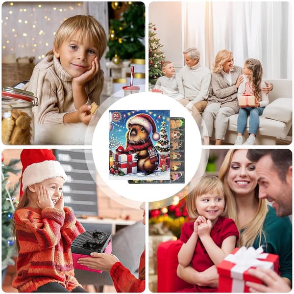 Capybara Adventskalender 2025 - 24 dagars julnedräkningsleksak [JSR]