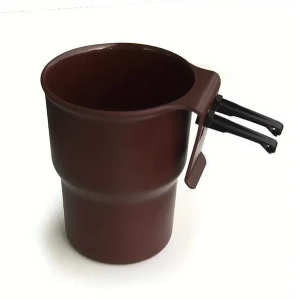2-pak bilkopholdere: Luftventil og sædemonterede drikkeholdere, multifunktionelt ABS-materiale. black+brown