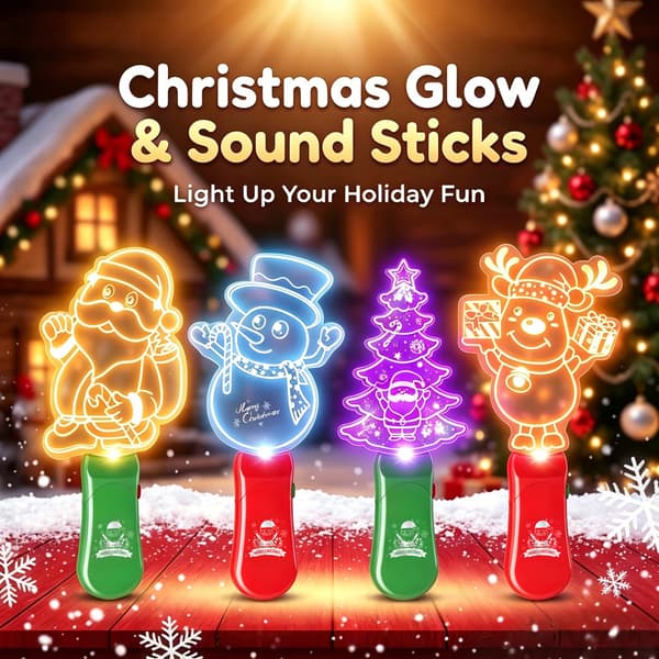 Jule-LED-lysstave, legetøjslysstave til børn med musik (batterier inkluderet) Christmas tree