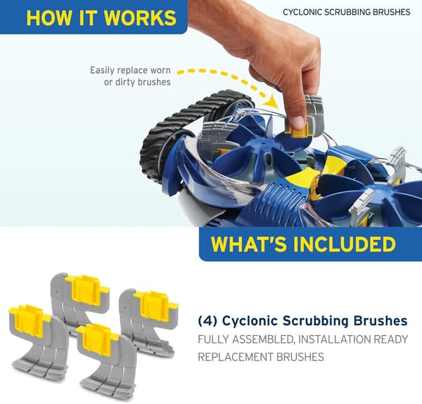 Zodiac MX8/MX6 Pool Cleaner Reparationssæt - Dæk, Rem, Aksel & Lejesæt