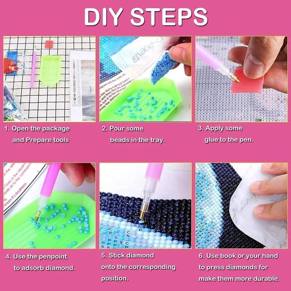 Diamantmalingssæt for voksne begyndere, moderne DIY diamantmalingssæt til jul
