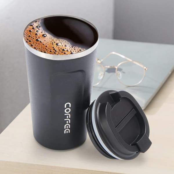 Isolerad kaffemugg i rostfritt stål, värmebevarande, 510 ml, hållbar blue