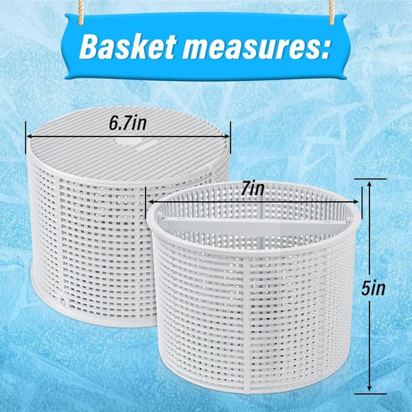 Hayward SPX1082 B-152 Erstatningskurv til poolskimmer, holdbar filterkurv til swimmingpool White