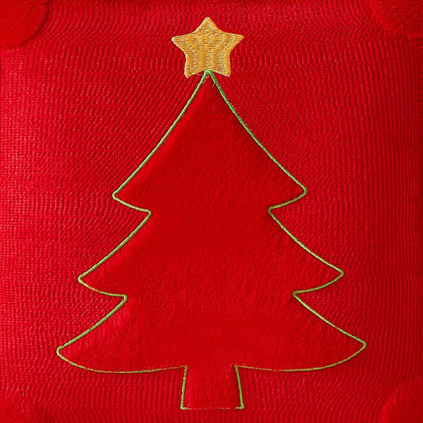 2-pack julörngott, 45x45 cm, julgransdekorerade jacquardörngott, perfekta för sovrumssoffor och semesterbruk.