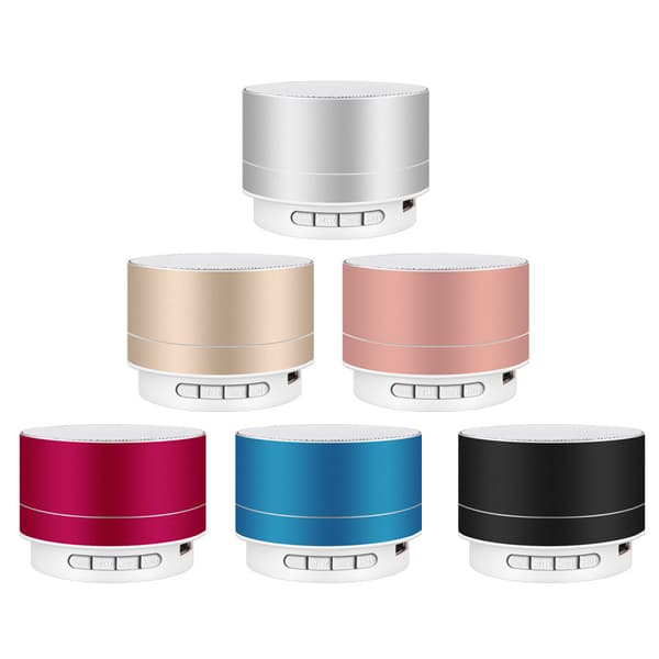 Mini bärbar Bluetooth-högtalare, uppladdningsbar trådlös stereosubwoofer, stöder USB / TF / FM-lägen. silver