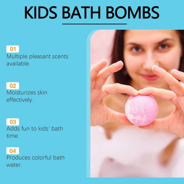 Badbomber för barn - 6-pack färgglada bubblor & härlig doft