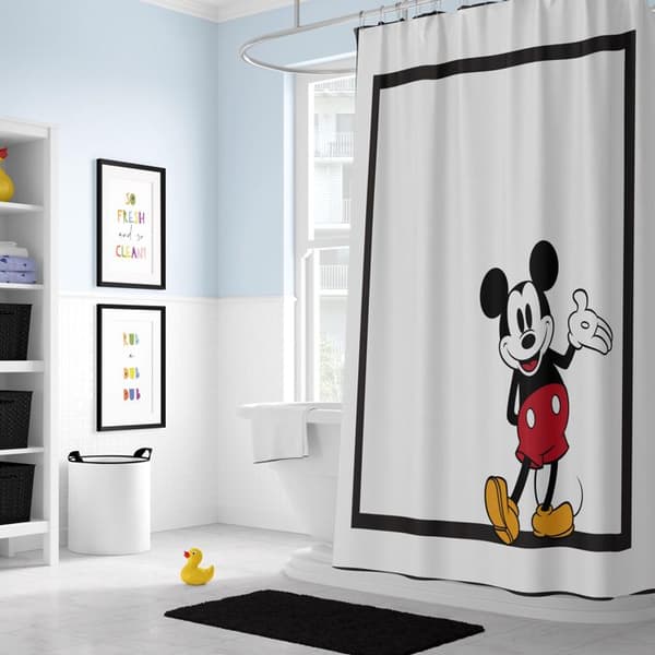 Duschdraperi Disney Mickey Mouse Vit