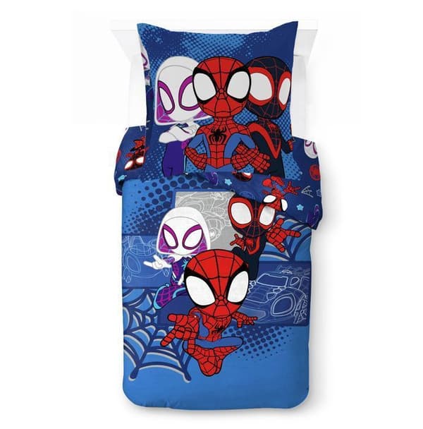 Parure av Courette Marvel Spiderman enkel säng Blå