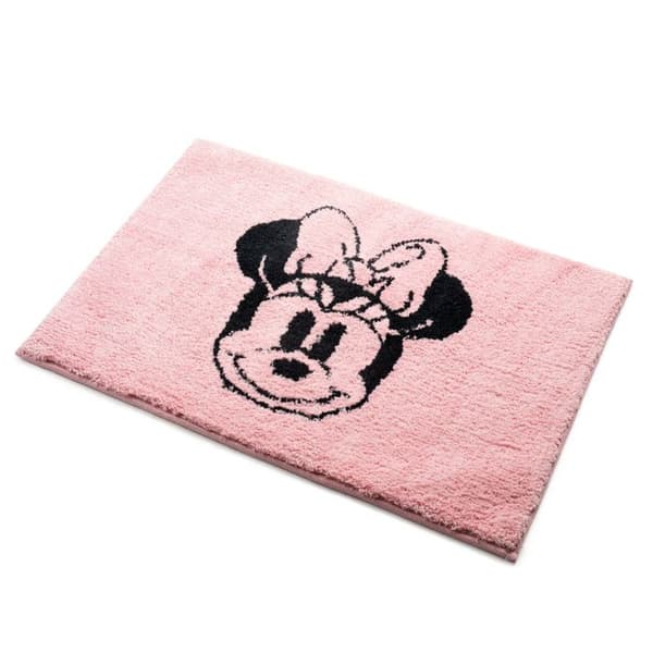Badrumsmatta Disney Minnie Mouse Svart ros