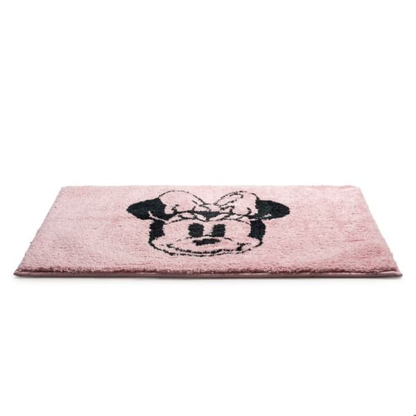Badrumsmatta Disney Minnie Mouse Svart ros
