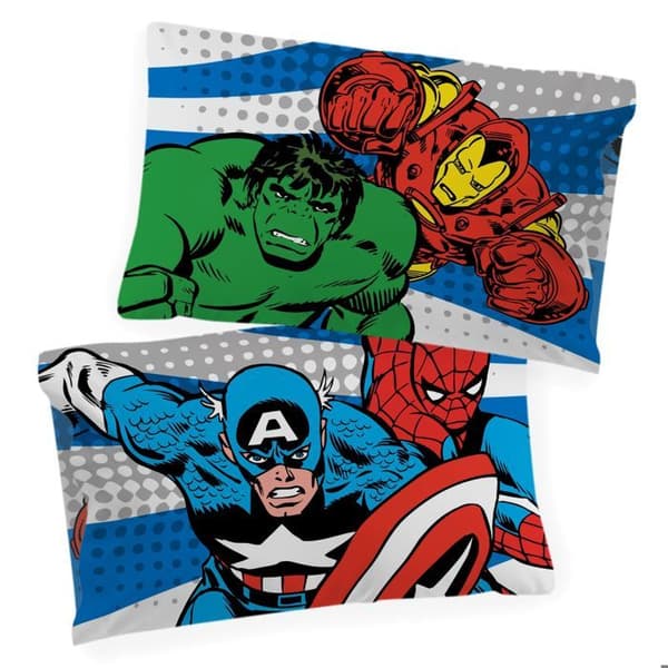 Marvel Comics Avengers 100% Bomull Enkelseng Dundyne Sett - Inkluderer en Putevar 50 x 70 cm