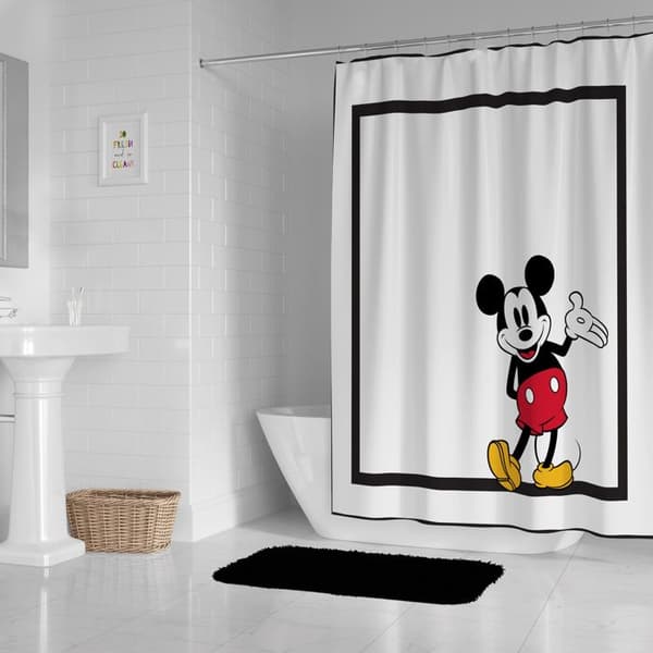Duschdraperi Disney Mickey Mouse Vit