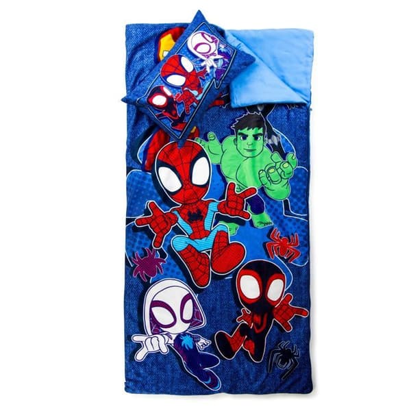 Sovsäck Marvel Spidey och hans fantastiska vänner med integrerat kudde.