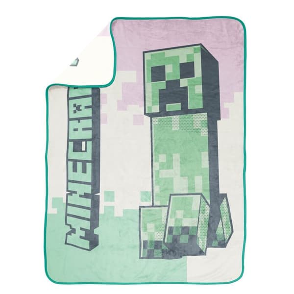 Rutig polar Minecraft Öken Creeper Vit, Grön, Rosa