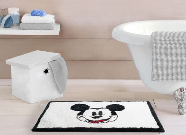Disney Mickey Mouse badmatta Vit, Svart