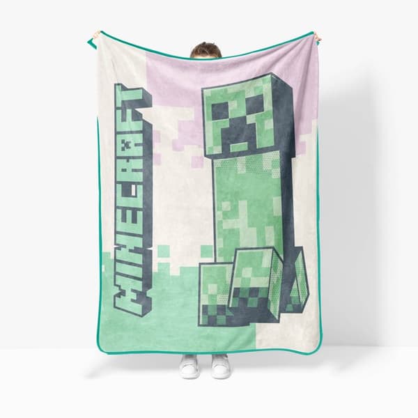 Rutig polar Minecraft Öken Creeper Vit, Grön, Rosa