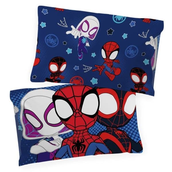 Sängkläder Marvel Spiderman enkelsäng Blå röd