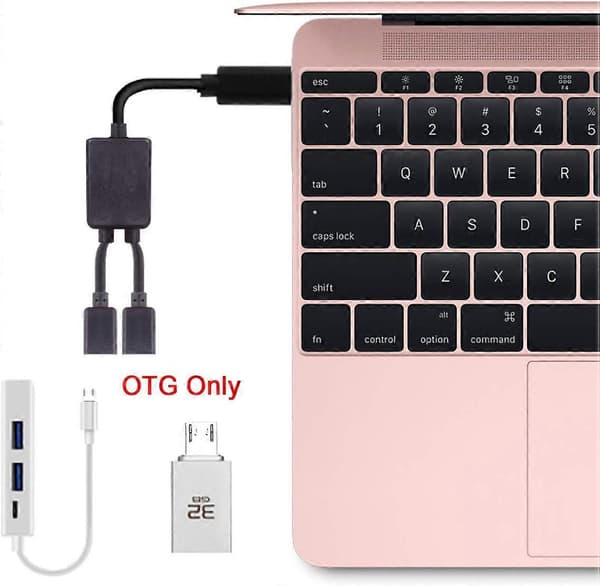 Micro USB til Dual Ports Micro USB Hunn Hub Kabel For Laptop PC Mus Flash Disk 1Til2 Port