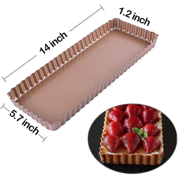 Kakeform med non-stick belegg, terteform quicheform med 36x15 cm