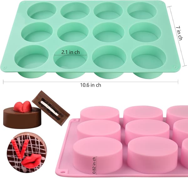 Pyöreä suklaakeksimuotti 2PC