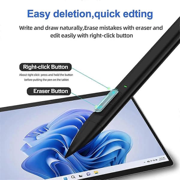 Slim Pen 2 Surface Pro 9/8/7/6/5/4/3/X, Surface Go 3/2/1 -laitteille