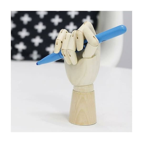 Realistisk ledad skyltdocka i trä - 18 cm - Höger hand