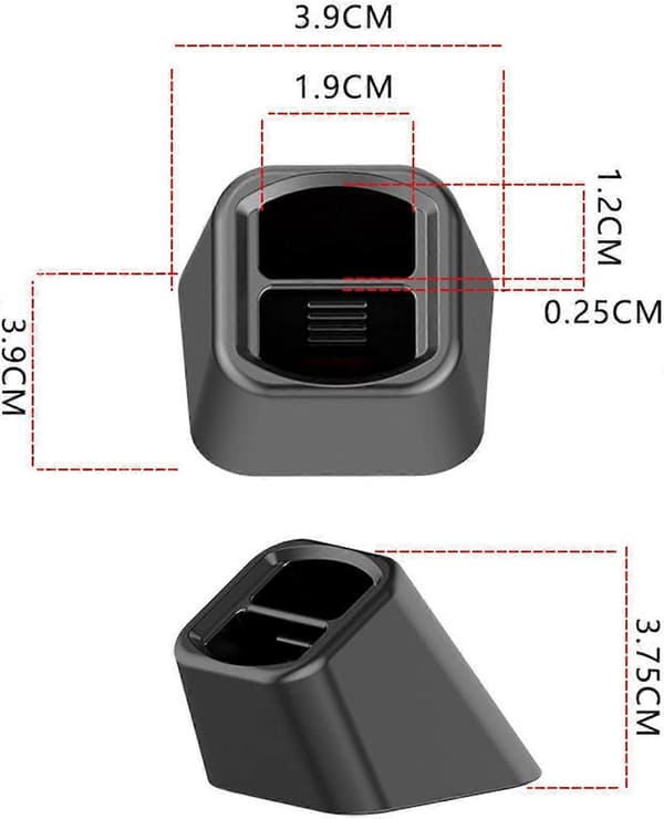 Bilholderbase med luftventilklips for 360 roterende mobiltelefon
