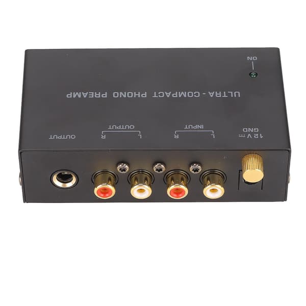 PP400 Phono Pladespillerforforstærker med RCA Input/Output og Uafhængig Knapstyring