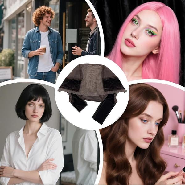 Hårnet til paryk, elastisk, letvægts hårhætte, blonde mesh parykhætte til cosplayfester, daglige aktiviteter, hjemmebrug