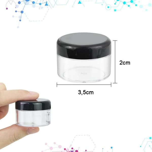 Krämburk Tom 10g/10ml Transparent Liten Plastburk