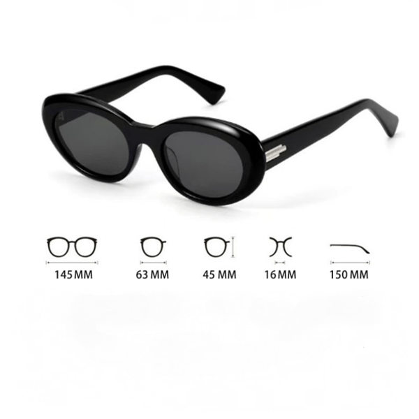 Trendy ovale solbriller C