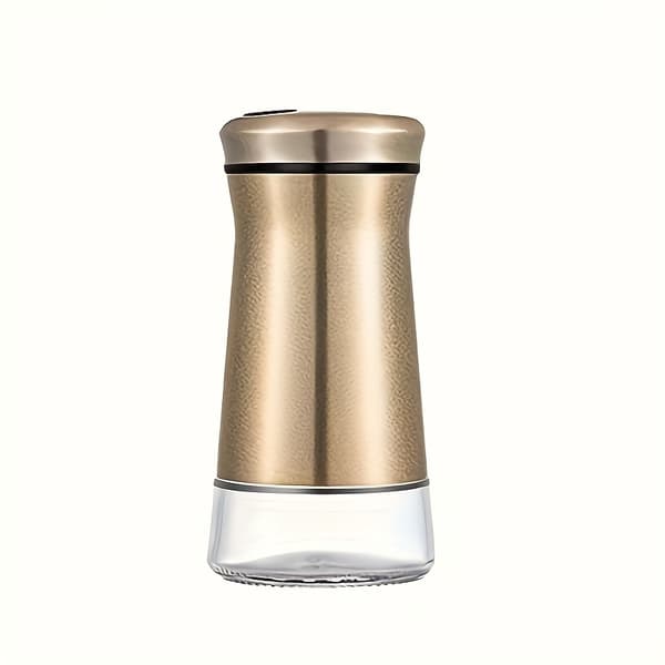 Salt- og peberbøsser, inklusive rustfri stål shaker og dispensere, samt en sukkerskål. 2pc