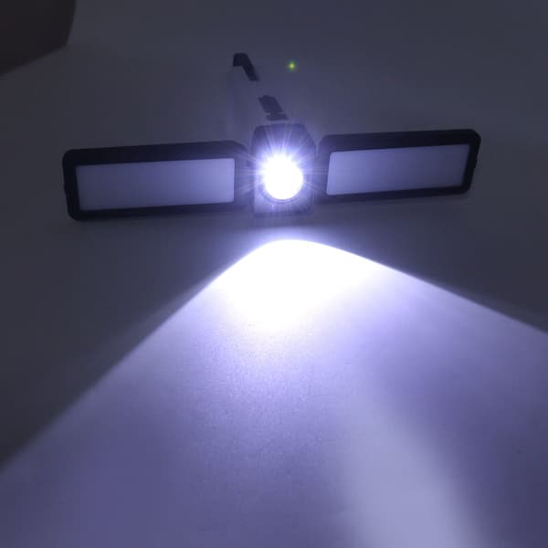 LED arbeidslys roterbart sammenleggbart frontlyskilde 6 moduser høy lysstyrke oppladbart arbeidslys