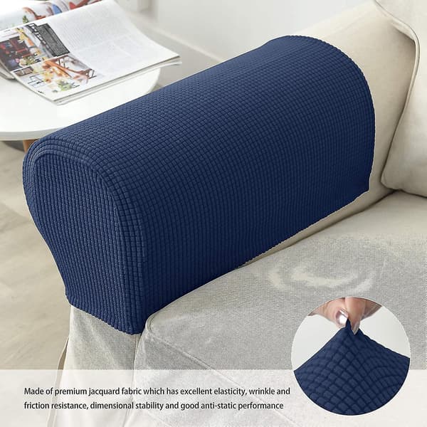 2 st Jacquard Stretch Soffa Fåtölj Armstödsskydd Halkfria Möbler