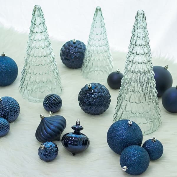 Julekuler Juletrepynt uknuselig Julekulepynt feriepynt Julepynt (8 cm, blå)