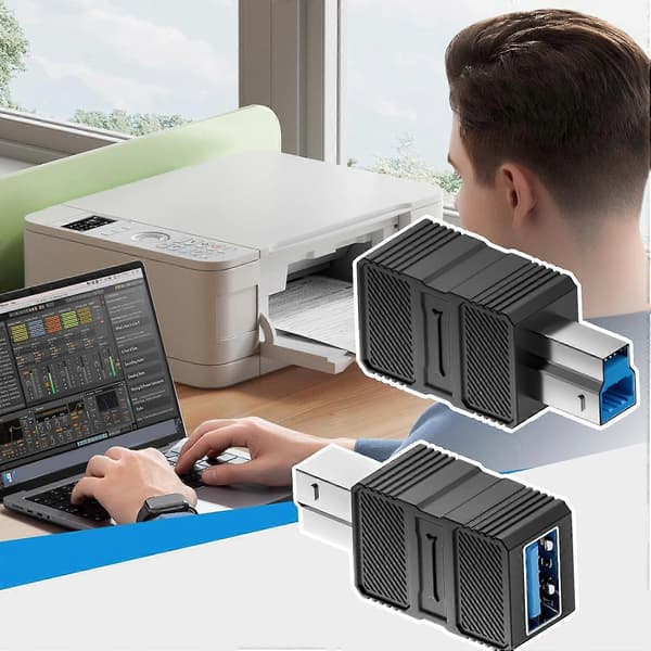 USB Printer Adapter USBA Hun Til USBB Han 3.0 Printer Connector Computer Laptop Scanner Harddisk Dataoverførsel