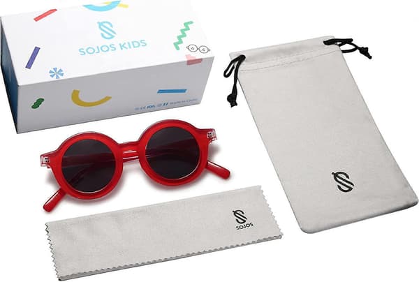 Søte runde polariserte solbriller for barn jenter gutter UV400 beskyttelse De Sol Gafas strandferie