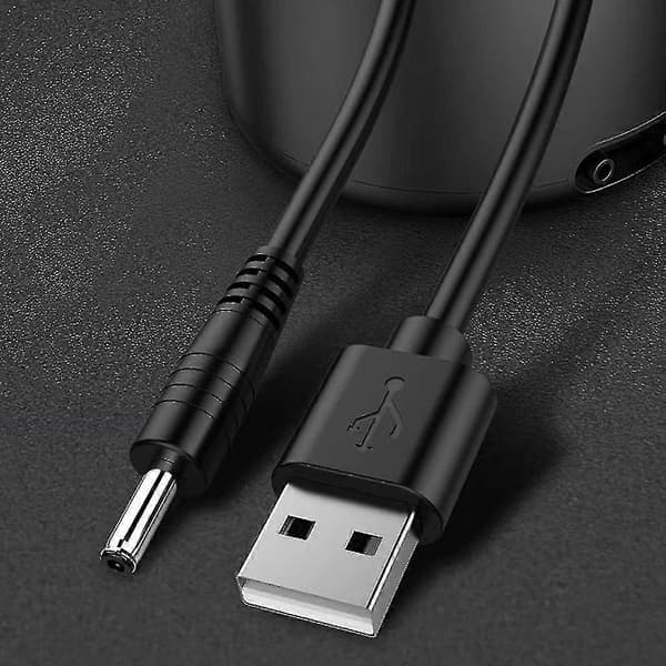 USB til DC 5V Ladekabel Erstatning for Foreo Luna/luna 2/mini/mini 2/go/luxe Ansiktsrenser USB Laderledning 100cm