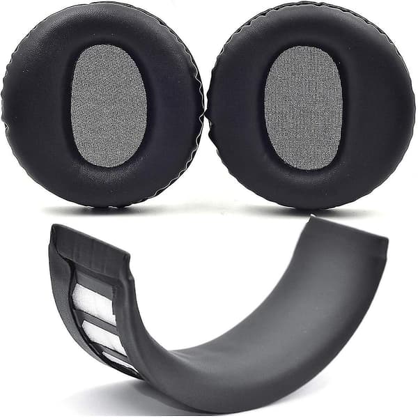 Ørepuder Puder Hovedbøjle Udskiftningsdele Tilbehør Til Ps3 Trådløs Cechya-0080 Stereo Headset (Sort)