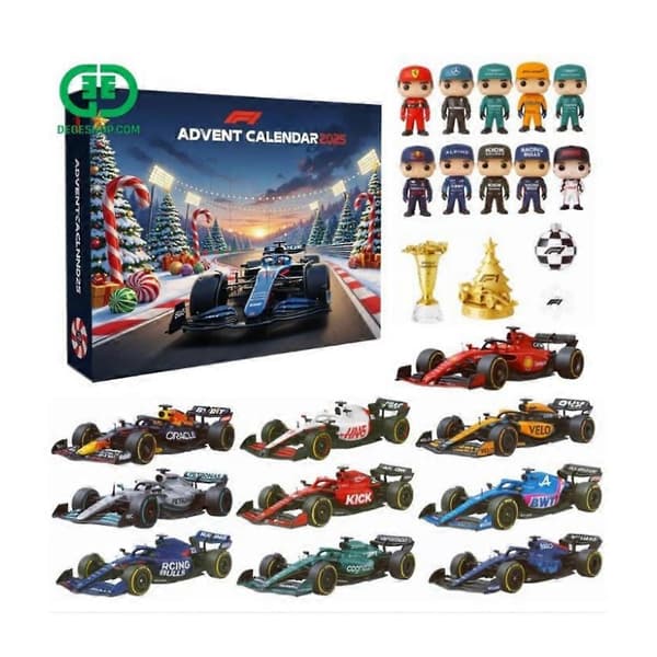 F1 Racing Team 2025 Julekalender, 24-dagers nedtelling
